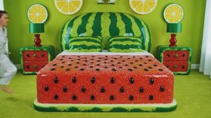Какую необычную кровать вы бы выбрали? 🍉🛌 Незабываемое, захватывающее и необычное ASMR-впечатление
