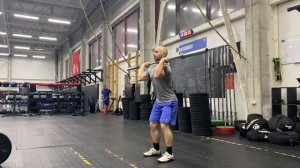 Подъем на грудь без разброса стоп