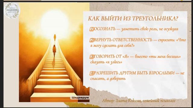 4 шага из треугольника Карпмана