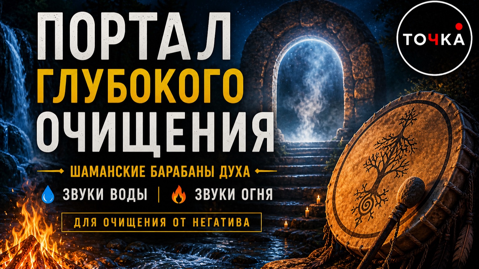 ПОРТАЛ ГЛУБОКОГО ОЧИЩЕНИЯ • шаманские барабаны, звуки воды и огня