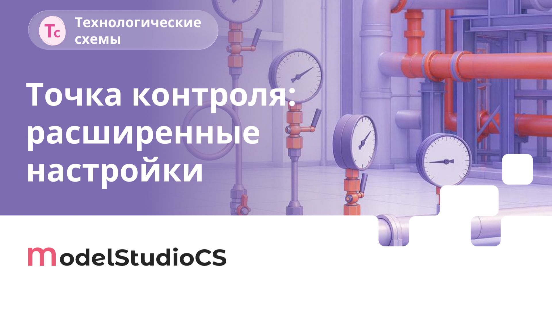 Точка контроля. Model Studio CS Технологические схемы
