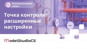 Точка контроля. Model Studio CS Технологические схемы