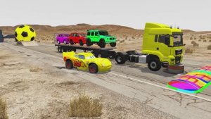 МОЛНИЯ МАКВИН И БОЛЬШОЙ ГРУЗОВИК 🚚 КРАШ-ТЕСТ В BEAMNG DRIVE 🔥