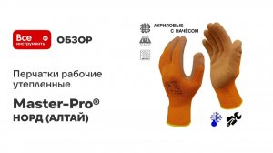 Перчатки рабочие утепленные НОРД (АЛТАЙ) акриловые с начесом и латексным покрытием Master-Pro®