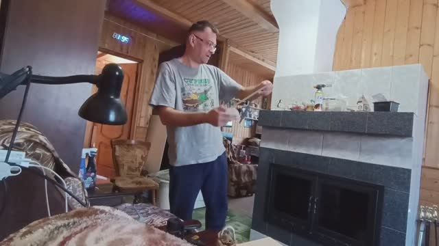 Ремонт идёт полным ходом💥Почистил камин  до следующего сезона