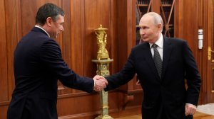 Путин встретился с главой Тамбовской области Евгением Первышовым
