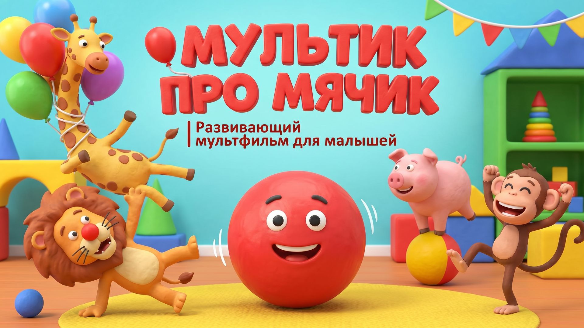 🎈 Мультик про мячик | Развивающий мультфильм для малышей