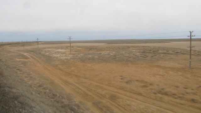 Полупустыня. Участок Макат - Бейнеу. Западный Казахстан.