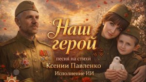 «НАШ ГЕРОЙ» песня на стихи Ксении Павленко.