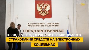 В Госдуме подчеркнули необходимость страхования средств на электронных кошельках
