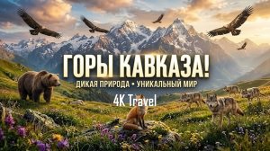 ГОРЫ КАВКАЗА 4K | Уникальный мир | Документальный фильм. Дикая природа.