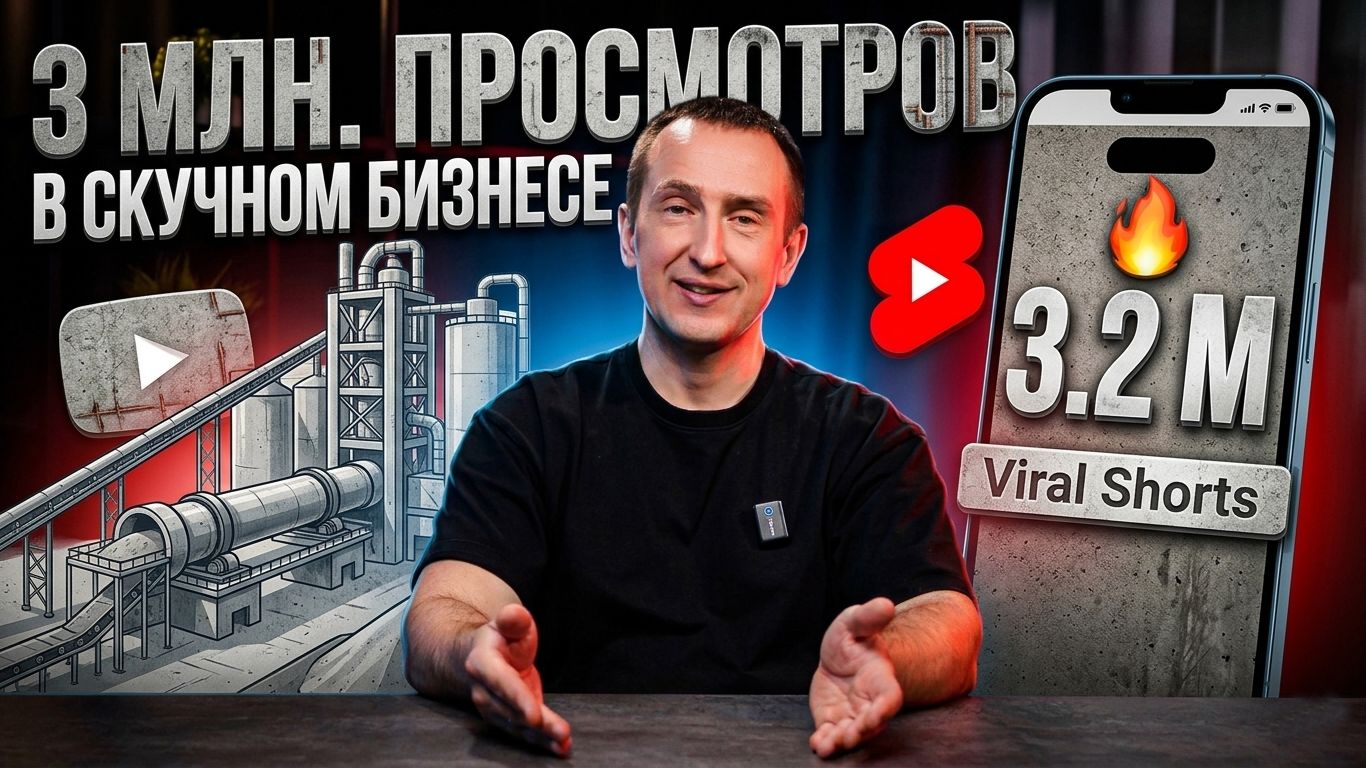 Как набрать просмотры? Если у тебя производство, мужская суровая ниша бизнеса. Секретные технологии