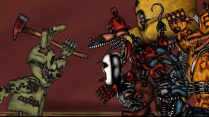 [Dc2/FNAF] springtrap vs nightmare animatronics (five nights at freddy's)