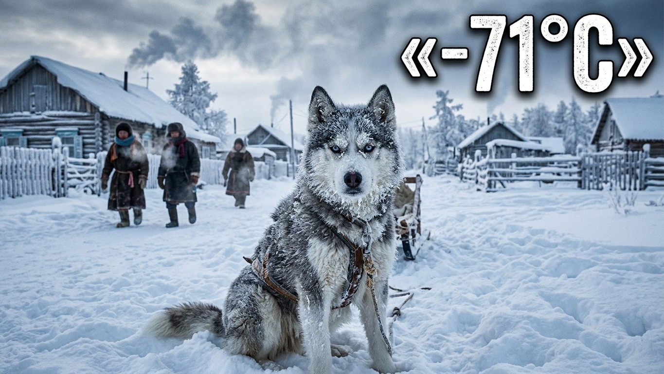 Самая холодная деревня в мире Оймякон (-71°C)
