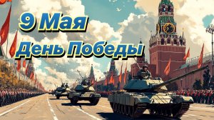 С праздником Великой Победы! Шикарная музыкальная открытка.