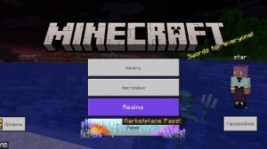 вместо версии Майнкрафта 1.19 я играю на 1.21
