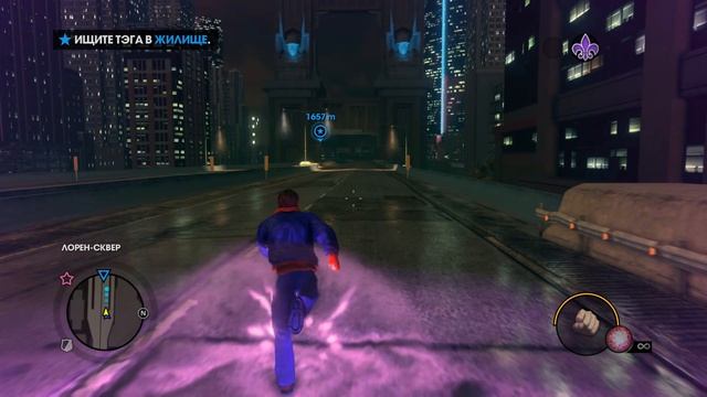 Saints Row  The Third. Небольшая пробежка на сверх скоростях.