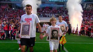 Акция «Бессмертный полк» прошла на матче Спартак-ЦСКА.