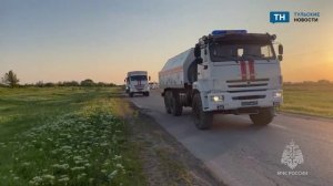 Тульские спасатели очистили и восстановили пострадавшие села Хасавюртского района