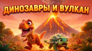 🌋🦖 ДИНОЗАВРЫ И ВУЛКАН 🌋🦕
