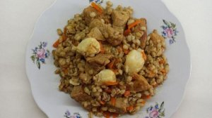 Питательный плов из перловки