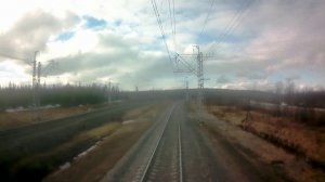 5200 тонн из кабины машиниста поезда. В Мурманске белые ночи.