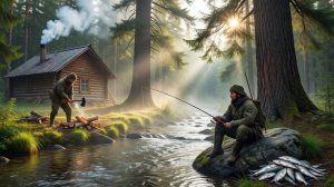 Охота и Рыбалка 2026 в Тайге ИЗБА ХАРИУС Поплавок Тунгусский метеорит Сусловская воронка 7 день 23