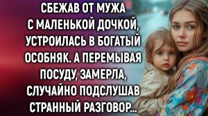 Сбежав от мужа с маленькой дочкой, устроилась в богатый особняк. А перемывая посуду…