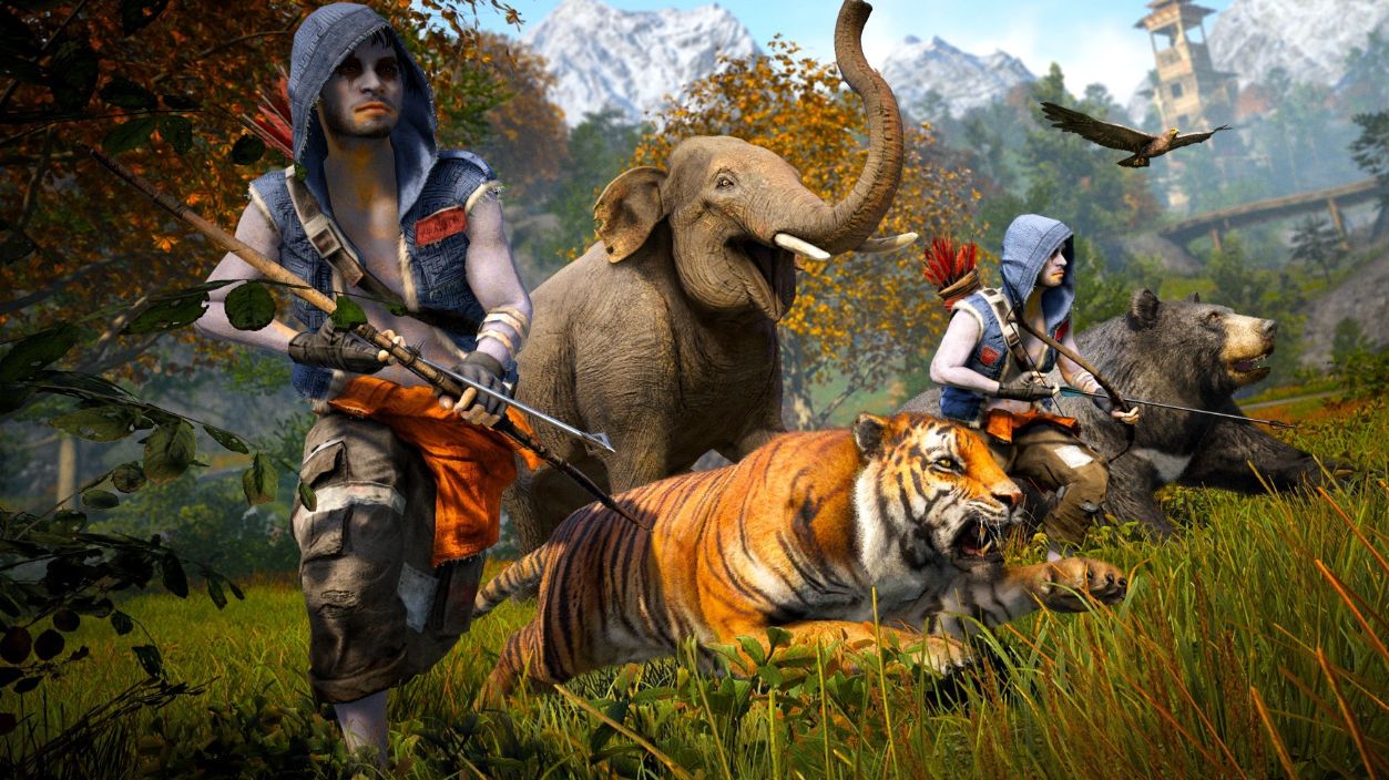 Far Cry 4#8#Фар Край#джунгли#звери#война#повстанцы#стелс#прохождение#начало#оружие#машины#природа