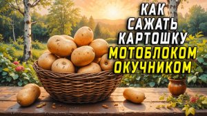 Как сажать картошку мотоблоком окучником