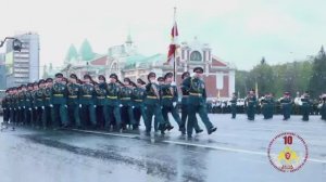 Парадные расчеты Росгвардии  приняли участие в  репетиции парада Победы в  Новосибирске.