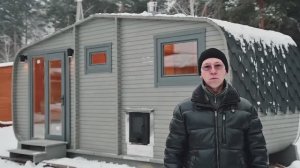 Баня Бочка стильная нестандартной формы Окта паримся даже в -40 !
