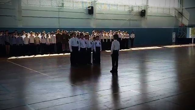 Районный конкурс строевой песни | Команда Дубковской школы | Смотр строя 2026 смотреть онлайн