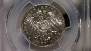 2 марки 1911 г. Бавария. pcgs ms63