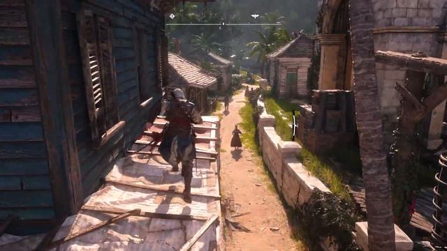 Assassin's Creed Black Flag Resynced — геймплейный ролик: Паркур