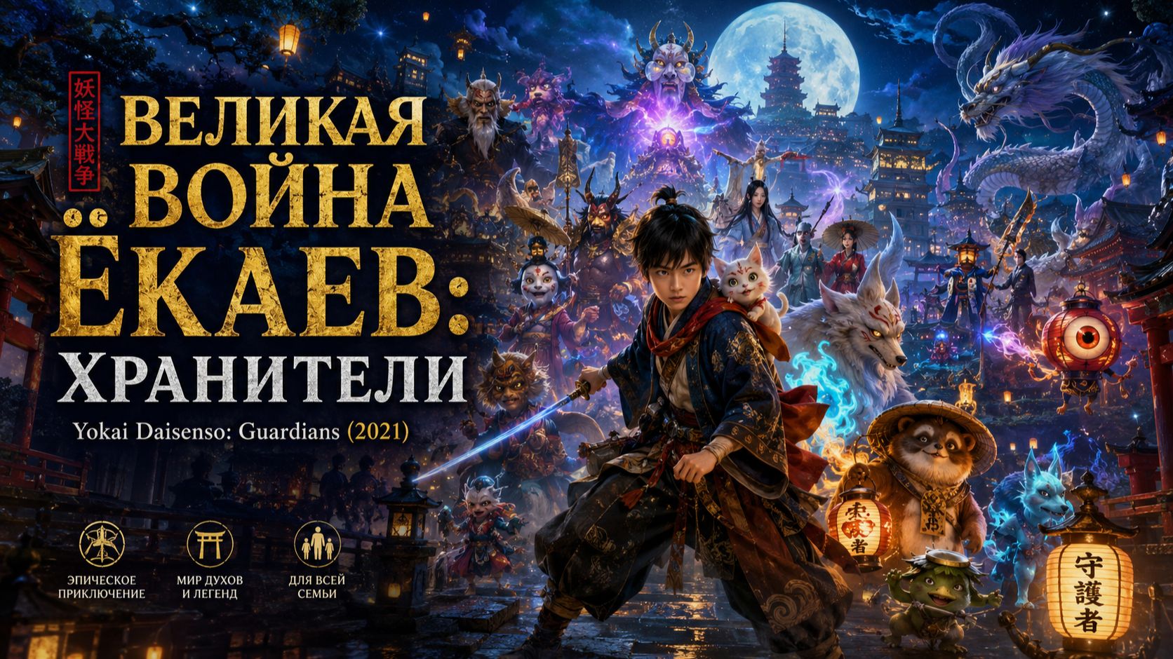 Великая война ёкаев: Хранители | Yokai Daisenso: Guardians (2021)