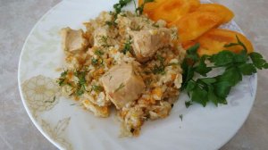 Ароматный плов с курицей в казане
