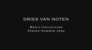 Показ мужской коллекции Dries Van Noten весна-лето 2009 (без звука)
