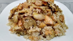 Плов с морепродуктами в духовке