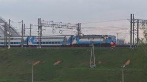 Аврора проезжает мост ОКТ (МЦД-3 Химки)