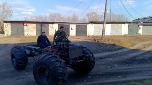 ПЕРВЫЙ ВЫЕЗД! Самодельный вездеход. Часть 5. Рулевое