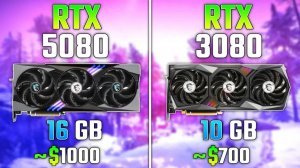 RTX 5080 vs RTX 3080 | 7 игр | Ryzen 7 7800X3D | 2160p