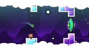Прохождение уровня Dream World на 3 монетки Geometry Dash