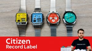 Citizen Record Label / JG2170-59Y, JG2120-73L, AN3700-89Z, AN3660-73X