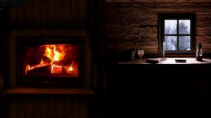 🔥 ШУМ ВЕТРА И ОГОНЬ В КАМИНЕ ДЛЯ СНА 3 ЧАСА ❄️ ЗВУК ВЕТРА И ПЛАМЯ ОГНЯ В КАМИНЕ ❄️ ЗВУК ВЬЮГИ