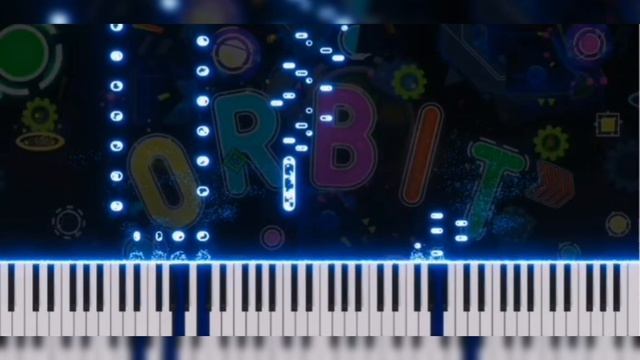 ORBIT GEOMETRY DASH PIANO tutorial | animation warrior theme piano