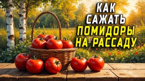 Как сажать помидоры на рассаду