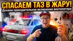 СПАСАЕМ ТАЗ В ЖАРУ! УСТАНОВКА КНОПКИ ПРИНУДИТЕЛЬНОГО ВКЛЮЧЕНИЯ ВЕНТИЛЯТОРА ЧЕРЕЗ РЕЛЕ, КАК СДЕЛАТЬ?!