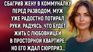 Сбагрив жену в коммуналку перед разводом, муж уже радостно потирал руки. Но его ждал сюрприз…