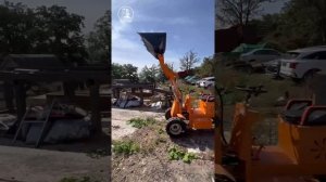 Обзор дизельного мини-погрузчика 906 без кабины: ковш 0.4 м³, 500 кг.